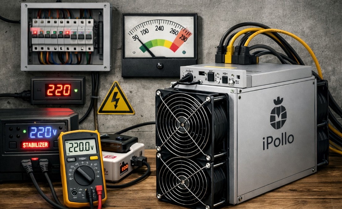 Напряжение для asic iPollo