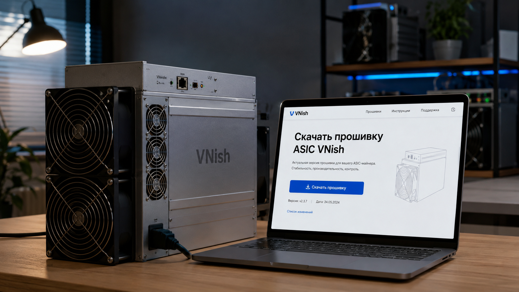 скачать прошивку асика VNish